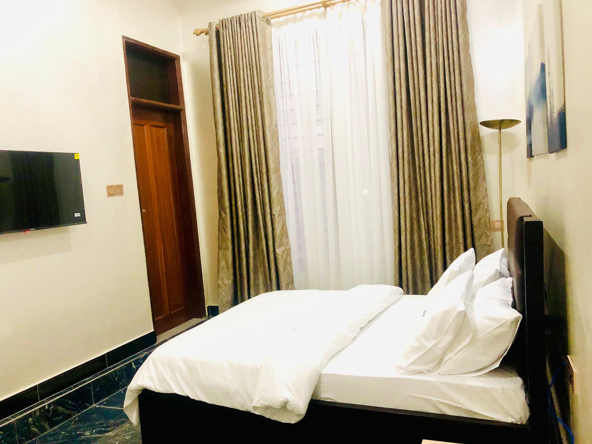 Guest room with fresh linen